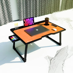 Rellon Industries Study Table for Students Bed Table for Study Foldable Laptop Table Portable & Lightweight Mini Table Bed Reading Table,Laptop Stands, Laptop Desk (A2)