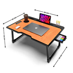 Rellon Industries Study Table for Students Bed Table for Study Foldable Laptop Table Portable & Lightweight Mini Table Bed Reading Table,Laptop Stands, Laptop Desk (A2)