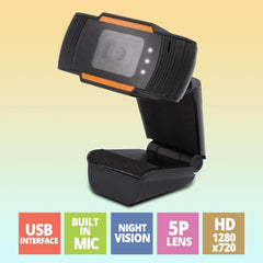 ZEBRONICS Zeb-Crisp Pro Digital Zoom Web Camera (HD) with 5P Lens - Refurbiz.in