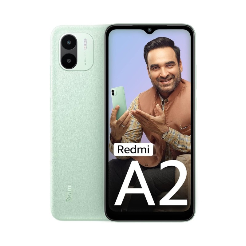 (Refurbished) Redmi A2 (Classic Black, 2GB RAM, 32GB Storage) | Powerful Octa Core G36 Processor