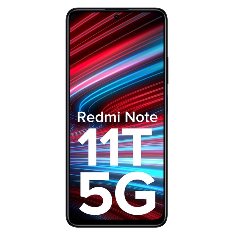 (Refurbished) Redmi Note 11T 5G (Matte Black, 8GB RAM, 128GB ROM)| Dimensity 810 5G | 33W Pro Fast Charging