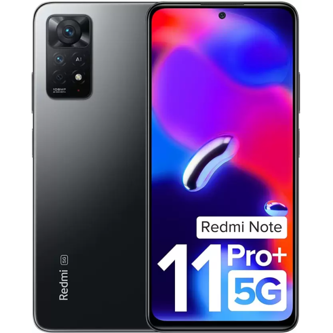 (Refurbished) Redmi Note 11 Pro + 5G (Phantom White, 8GB RAM, 128GB Storage) | 67W Turbo Charge 120Hz Super AMOLED Display