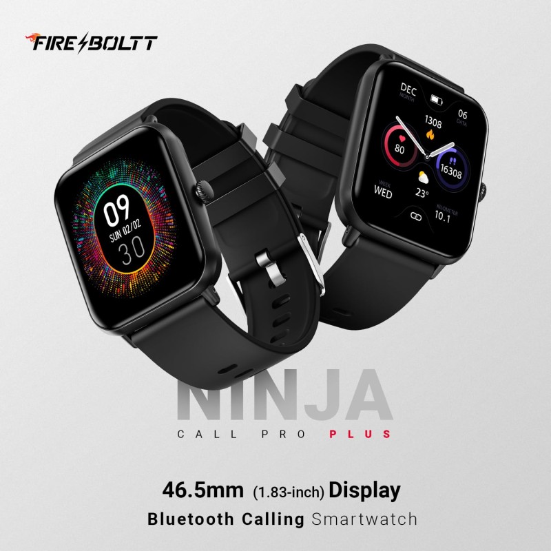 (Refurbished) Fire-Boltt Ninja Call Pro Plus Bluetooth Calling Smart Watch, 1.83″ HD Display, AI Voice Assistant, 120+ Sports Modes, IP67 Waterproof