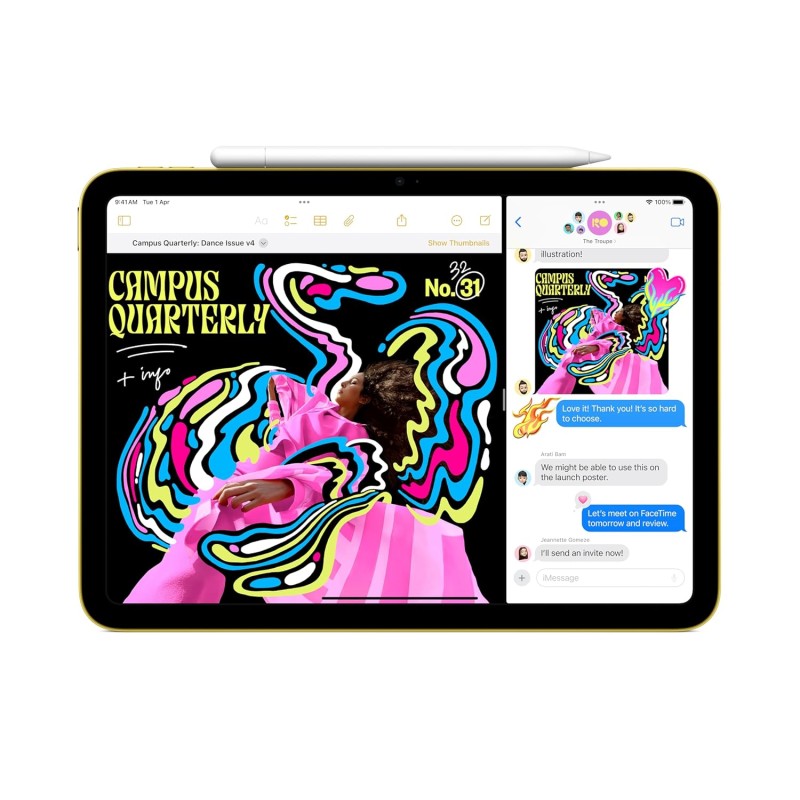 (Refurbished) Apple iPad 11″: A16 chip, 27.69 cm (11″) Model, Liquid Retina Display, 128GB, Wi-Fi 6, 12MP Front/12MP Back Camera, Touch ID, All-Day Battery Life — Blue