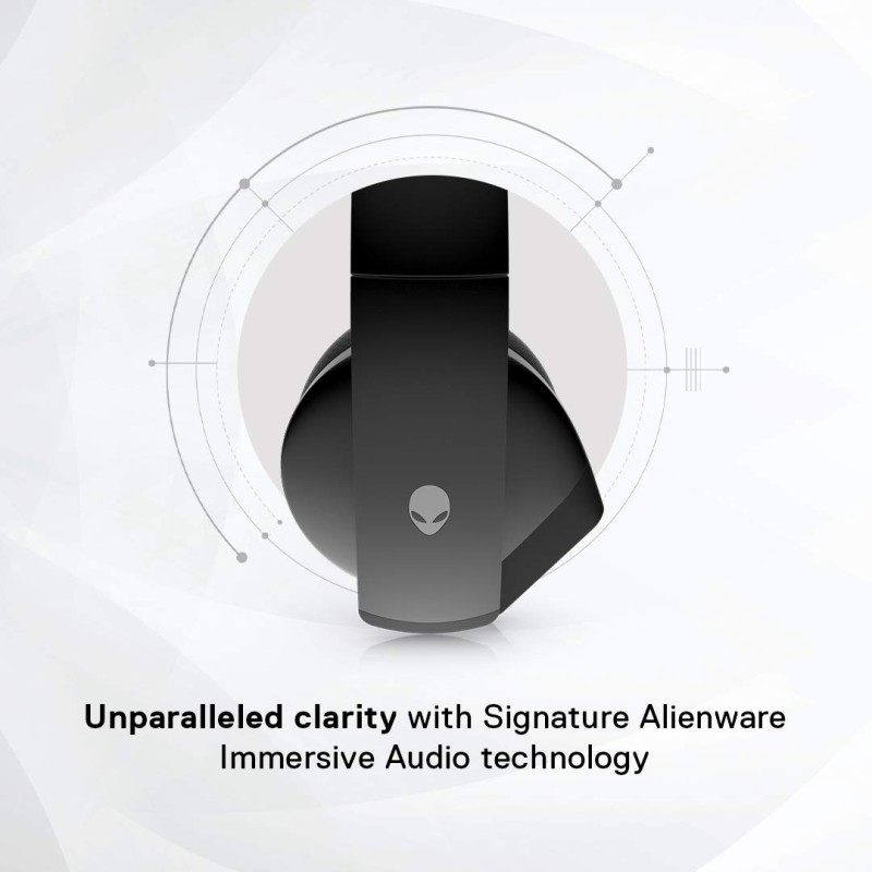 (Refurbished) Alienware AW310H Wired Gaming Headphones with Mic