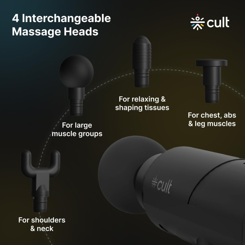 (Refurbished) CULT Volt Pro Full Body Gun Massager 4500mAh 6 Speed Levels