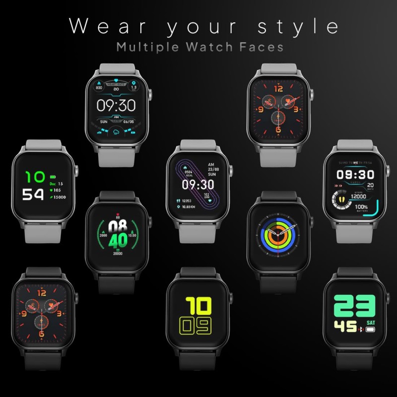 (Refurbished) Fire‑Boltt Rise Smart Watch 1.85″ HD Display with Bluetooth Calling, AI Voice Assistant, Rotating Crown,SpO2 & Heart Rate Monitor