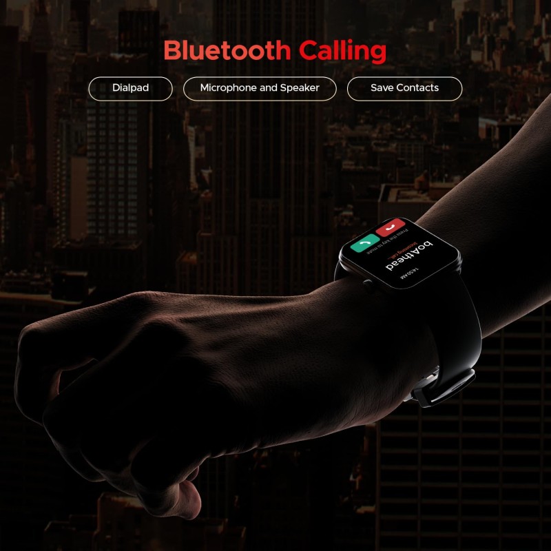 (Refurbished) Boat Storm Call 3 w/TBT Navigation, Daily Activity Tracker, DIY Watch Face Studio,700+ Active Modes