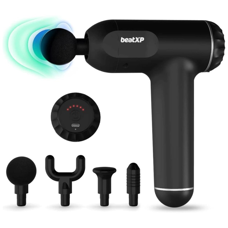(Refurbished) beatXP Bolt Deep Tissue Massage Gun Black
