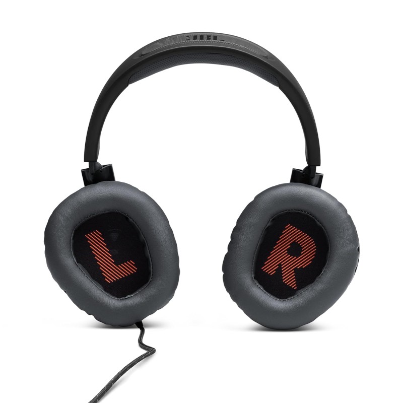 (Refurbished) JBL Quantum 100 Wired Gaming Headphones with Mic Black