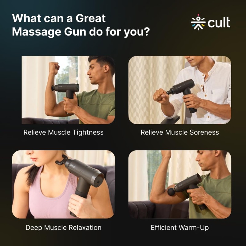 (Refurbished) CULT Volt Pro Full Body Gun Massager 4500mAh 6 Speed Levels