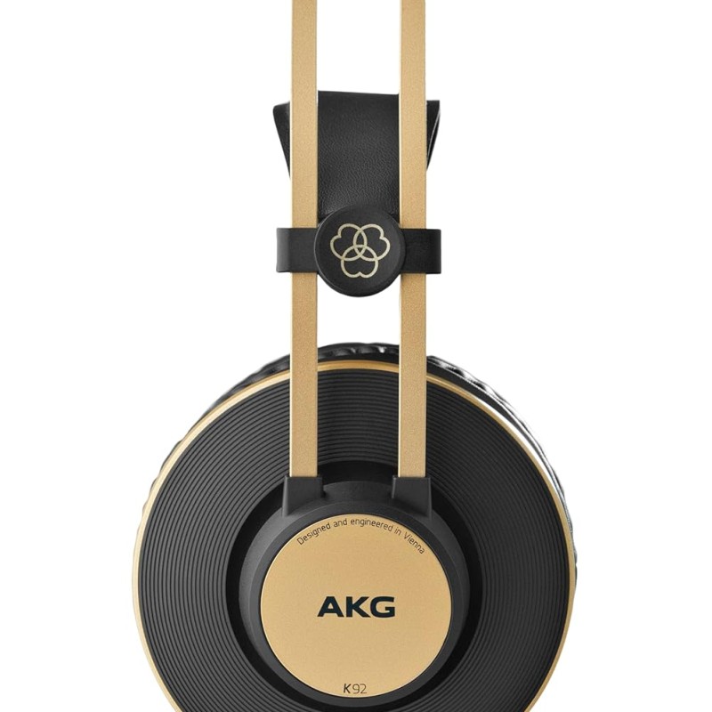 (Refurbished) AKG K92 Closed Back Over-Ear Headphones Black Wired Studio