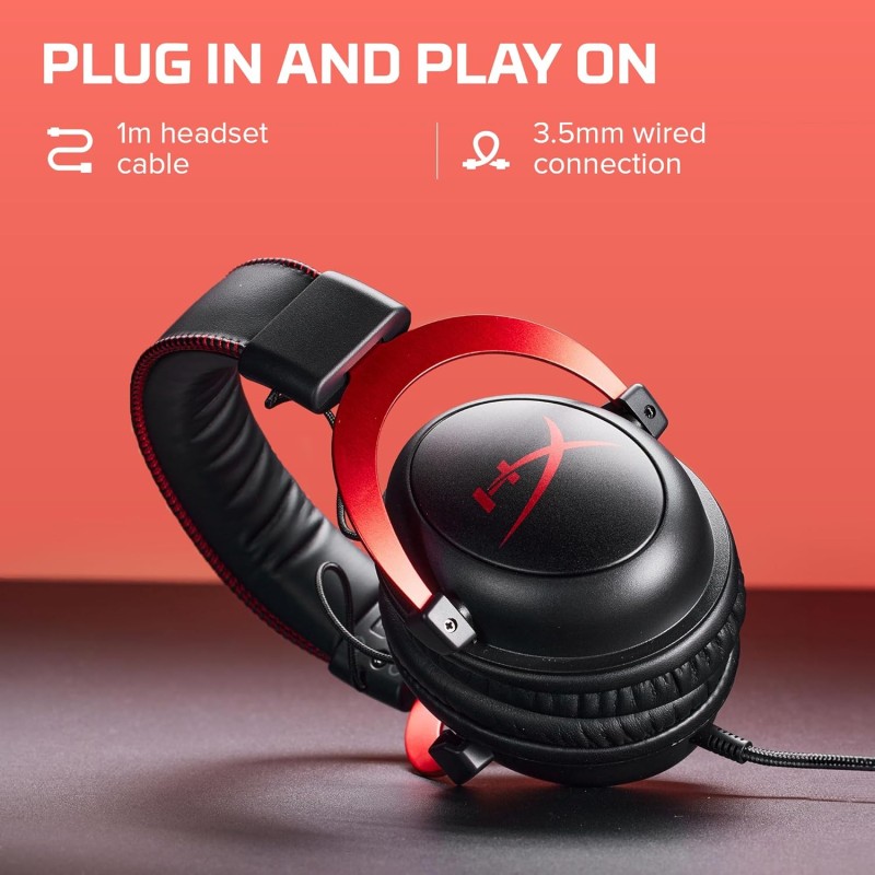 (Refurbished) HyperX Cloud II Wired Gaming Headset Black