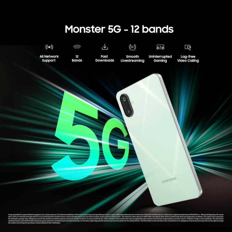 (Refurbished) Samsung Galaxy M06 5G Sage Green 6GB RAM 128GB Storage (Refurbished) Samsung Galaxy M06 5G Sage Green 6GB RAM 128GB Storage