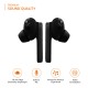 Amazon Basics Bluetooth 5.0 Truly Wireless in Ear Earbuds with mic, Up to 38 Hours Playtime Black