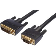 Amazon Basics DVI-I to VGA Cable - 15-Feet (Black) Amazon Basics DVI-I to VGA Cable - 15-Feet (Black)