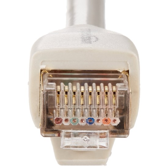 Amazon Basics HL-007289 RJ45 Cat7 Network Ethernet Patch/LAN Cable for Security Camera - 15 Feet (White) Amazon Basics HL-007289 RJ45 Cat7 Network Ethernet Patch/LAN Cable for Security Camera - 15 Feet (White)