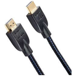 Amazon Basics High-Speed Braided HDMI Cable - 3 Feet - Supports Ethernet, 3D, 4K and Audio Return (Black)