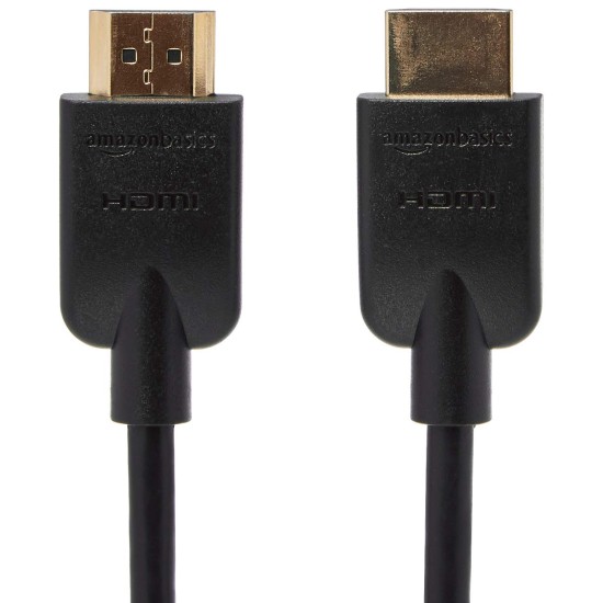 Amazon Basics High-Speed HDMI Cable, 3 Feet (Black, 2-Pack) - Supports Ethernet, 3D, 4K video