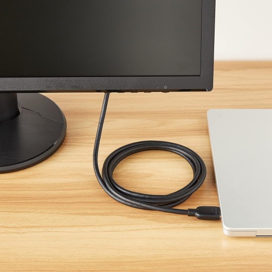 Amazon Basics High-Speed HDMI Cable, 3 Feet (Black, 2-Pack) - Supports Ethernet, 3D, 4K video