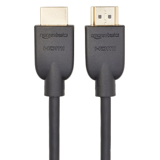 Amazon Basics High-Speed HDMI Cable, 3 Feet (Black, 2-Pack) - Supports Ethernet, 3D, 4K video