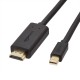 Amazon Basics Mini Display Port to HDMI Cable - 6 Feet (Full HD - 1080P), Gold Amazon Basics Mini Display Port to HDMI Cable - 6 Feet (Full HD - 1080P), Gold