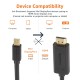 Amazon Basics Mini Display Port to HDMI Cable - 6 Feet (Full HD - 1080P), Gold Amazon Basics Mini Display Port to HDMI Cable - 6 Feet (Full HD - 1080P), Gold