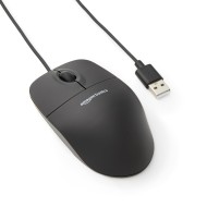 AmazonBasics 3-Button USB Wired Mouse (Black) - 1.5 M Cable AmazonBasics 3-Button USB Wired Mouse (Black) - 1.5 M Cable