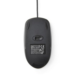 AmazonBasics 3-Button USB Wired Mouse (Black) - 1.5 M Cable AmazonBasics 3-Button USB Wired Mouse (Black) - 1.5 M Cable
