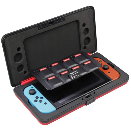 AmazonBasics Vault Case for Nintendo Switch, Red AmazonBasics Vault Case for Nintendo Switch, Red