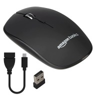 AmazonBasics Wireless Mouse 2.4 GHz Connection, 1600 black AmazonBasics Wireless Mouse 2.4 GHz Connection, 1600 black