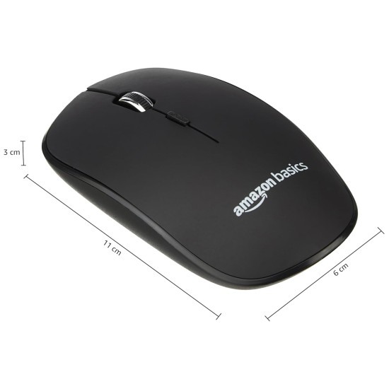 AmazonBasics Wireless Mouse 2.4 GHz Connection, 1600 black AmazonBasics Wireless Mouse 2.4 GHz Connection, 1600 black