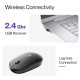 Ambrane SliQ Wireless Optical Mouse with 2.4GHz, USB Nano Dongle, 3 Keys with Silent Clicks, 1200 DPI, Comfortable Grip (Black) Ambrane SliQ Wireless Optical Mouse with 2.4GHz, USB Nano Dongle, 3 Keys with Silent Clicks, 1200 DPI, Comfortable Grip (Black)