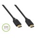 Belkin 2 Meter (6.6 Feet) High-Speed Gold-Plated HDMI Cable, Supports 3D, 4K, 1080p, Audio Return and Ethernet for TV - Black Belkin 2 Meter (6.6 Feet) High-Speed Gold-Plated HDMI Cable, Supports 3D, 4K, 1080p, Audio Return and Ethernet for TV - Black