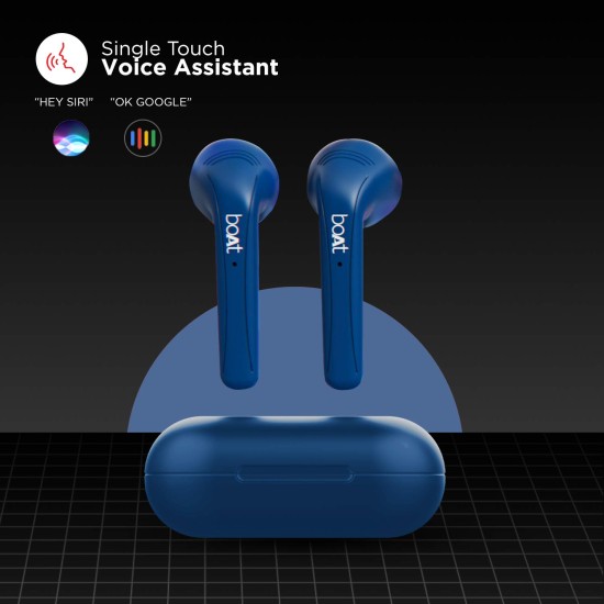 Boat Airdopes 481V2 Bluetooth Truly Wireless Earbuds with Mic (Mysterious Blue) Boat Airdopes 481V2 Bluetooth Truly Wireless Earbuds with Mic (Mysterious Blue)