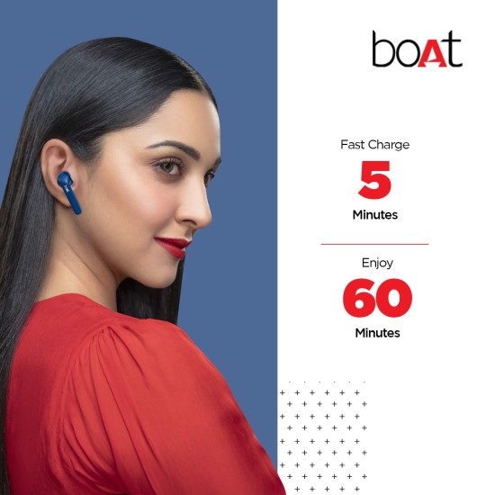 Boat Airdopes 481V2 Bluetooth Truly Wireless Earbuds with Mic (Mysterious Blue) Boat Airdopes 481V2 Bluetooth Truly Wireless Earbuds with Mic (Mysterious Blue)