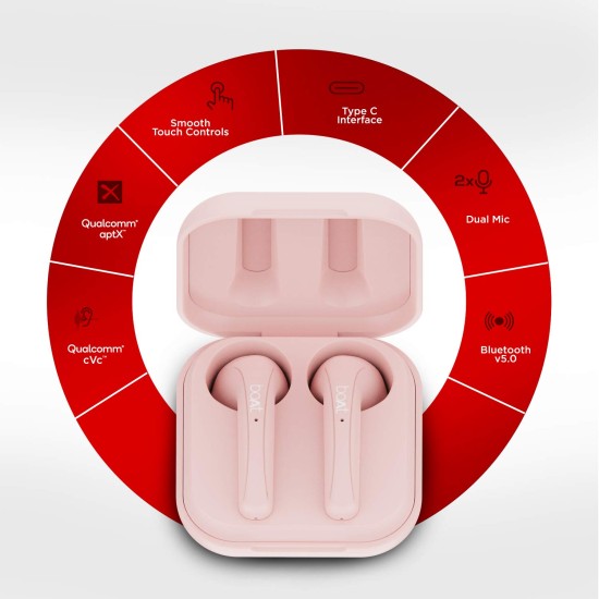 Boat Airdopes 481V2 Bluetooth Truly Wireless Earbuds with Mic (Rose Gold) Boat Airdopes 481V2 Bluetooth Truly Wireless Earbuds with Mic (Rose Gold)