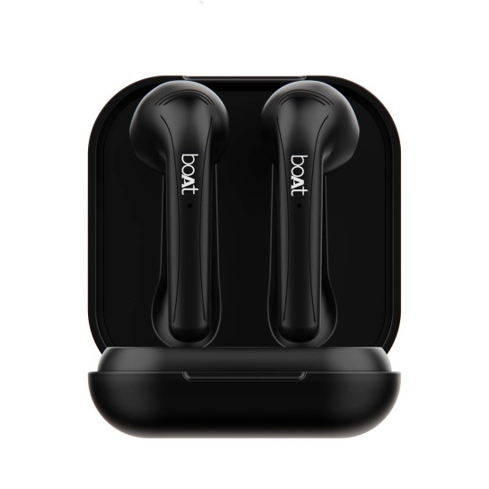 Boat Airdopes 481V2 Bluetooth Truly Wireless Earbuds with Mic(Active Black), one Size Boat Airdopes 481V2 Bluetooth Truly Wireless Earbuds with Mic(Active Black), one Size