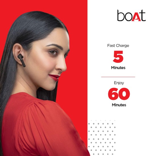 Boat Airdopes 481V2 Bluetooth Truly Wireless Earbuds with Mic(Active Black), one Size Boat Airdopes 481V2 Bluetooth Truly Wireless Earbuds with Mic(Active Black), one Size