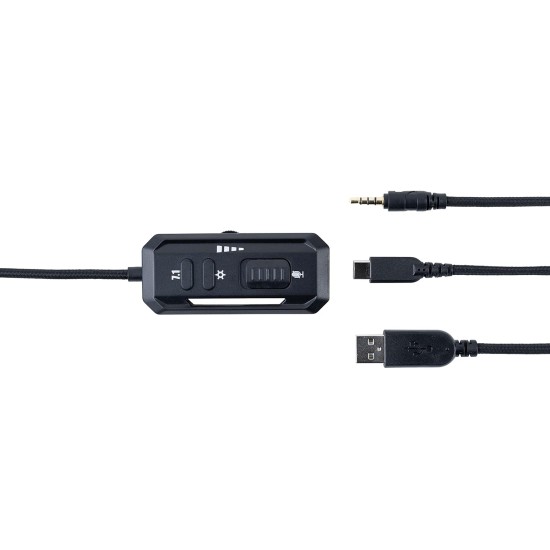 Cosmic Byte Equinox Phobos 7.1 RGB Dual Input USB/3.5mm Gaming Headset with Detachable Microphone for PC (Black) Cosmic Byte Equinox Phobos 7.1 RGB Dual Input USB/3.5mm Gaming Headset with Detachable Microphone for PC (Black)