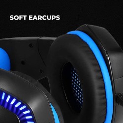 Cosmic Byte H3 Gaming Wired over ear Headphone With Mic For Pc, Laptops, Mobiles, Ps4, Xbox One (Blue) Cosmic Byte H3 Gaming Wired over ear Headphone With Mic For Pc, Laptops, Mobiles, Ps4, Xbox One (Blue)