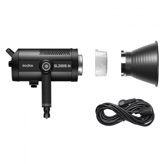 Godox SL200IIIBI Bi-Color LED Monolight Continuous Lighting 160W 2800-6500K 90,500 Lux for Studio and Film TV Production Godox SL200IIIBI Bi-Color LED Monolight Continuous Lighting 160W 2800-6500K 90,500 Lux for Studio and Film TV Production