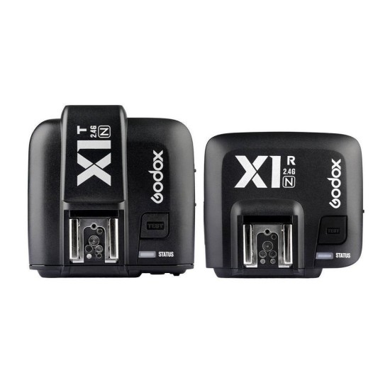 Godox X1N 2.4GHz i-TTL Wireless Transmitter and Receiver Trigger Set for Nikon (Black) Godox X1N 2.4GHz i-TTL Wireless Transmitter and Receiver Trigger Set for Nikon (Black)