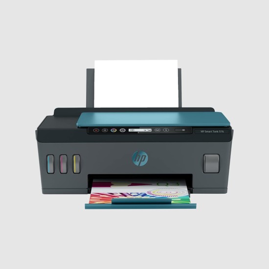 HP Ink Tank 516 Color Printer, Scanner, & Copier with High Capacity Tank for Home, (refurbished)