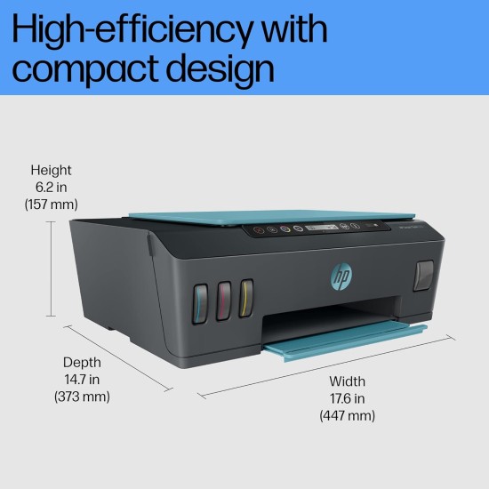 HP Ink Tank 516 Color Printer, Scanner, & Copier with High Capacity Tank for Home, (refurbished)