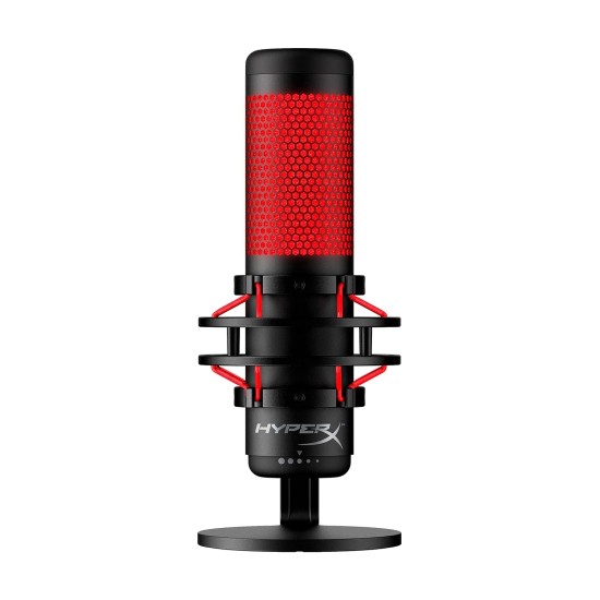 HyperX QuadCast - USB Condenser Gaming Unidirectional Microphone, for PC, PS4 and Mac, Red LED - Black (HX-MICQC-BK) HyperX QuadCast - USB Condenser Gaming Unidirectional Microphone, for PC, PS4 and Mac, Red LED - Black (HX-MICQC-BK)