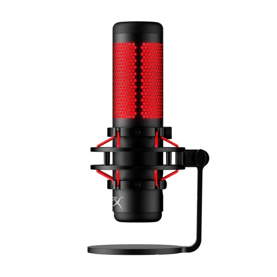 HyperX QuadCast - USB Condenser Gaming Unidirectional Microphone, for PC, PS4 and Mac, Red LED - Black (HX-MICQC-BK) HyperX QuadCast - USB Condenser Gaming Unidirectional Microphone, for PC, PS4 and Mac, Red LED - Black (HX-MICQC-BK)
