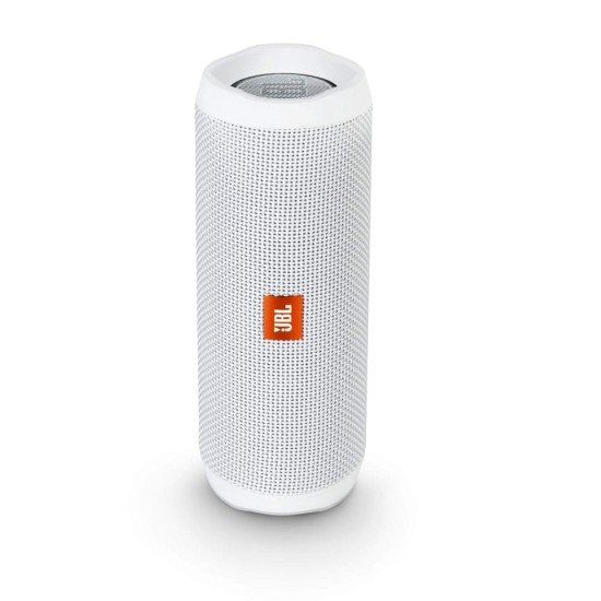 JBL Flip 4, Wireless Portable Bluetooth Speaker with Mic, Signature Sound with Bass Radiator, Vibrant Colors (White) JBL Flip 4, Wireless Portable Bluetooth Speaker with Mic, Signature Sound with Bass Radiator, Vibrant Colors (White)