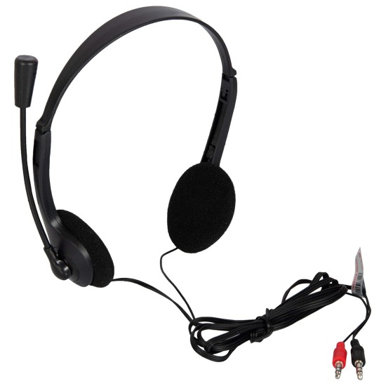 Quantum QHM316 Wired PC Stereo Headphone (Black)- Quantum QHM316 Wired PC Stereo Headphone (Black)-