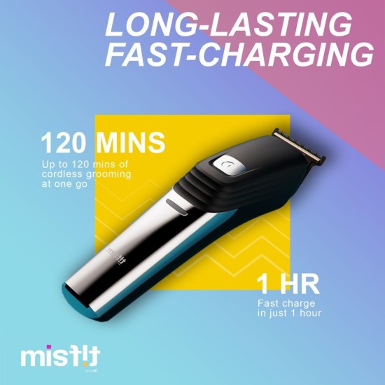Misfit by boat t200 runtime 120 mins 6-in-1 trimmer for men black Misfit by boat t200 runtime 120 mins 6-in-1 trimmer for men black